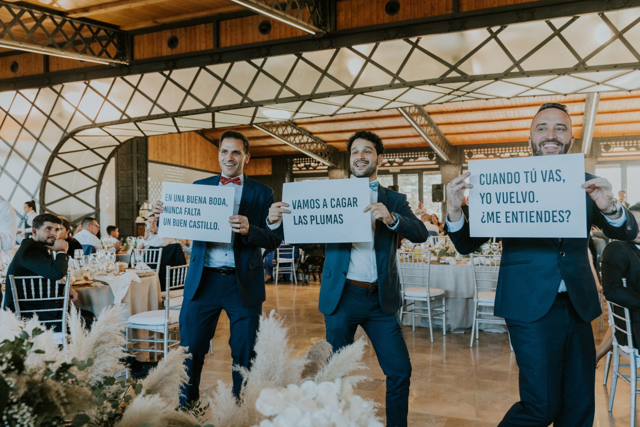 Foto de los invitados en la boda en Murcia de Gema y Lorenzo