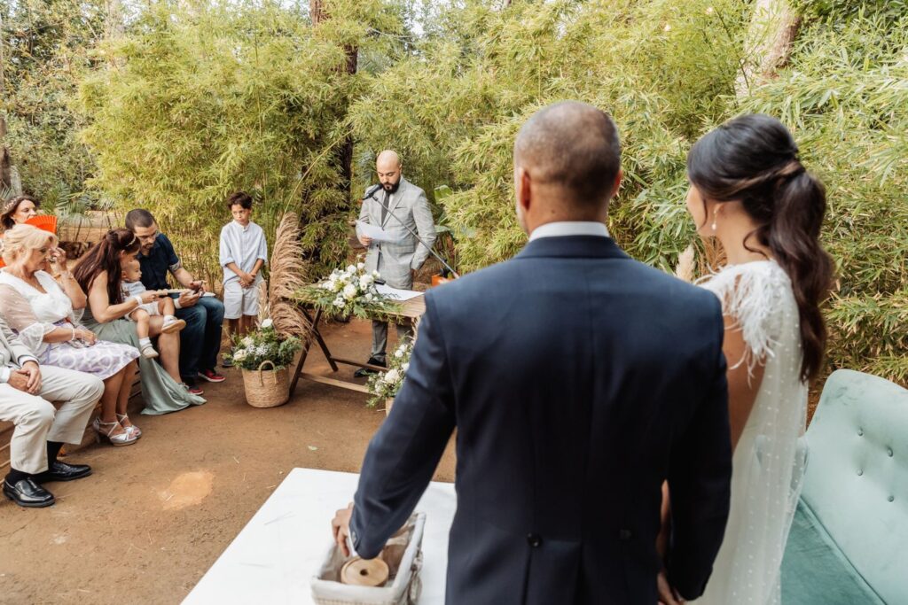 Ceremonia del ritual de la arena en una boda en Murcia